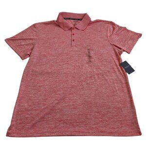 F.O.G. By London Fog Men's XL | L Polo Short Sleeve Shirt Coral Outerspace